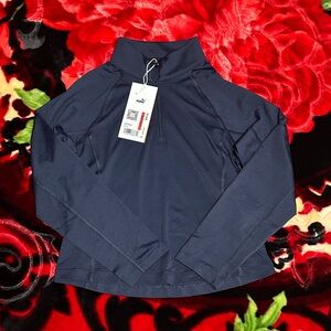 Puma Dark Blue Quarter Zip Top UV Rays protection